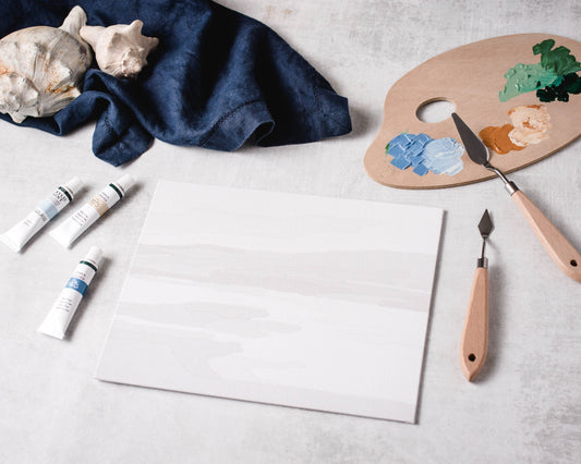 Cate Paper Co - Kit de pintura con espátula MOUNTAIN VALLEY (NO es una pintura por números)