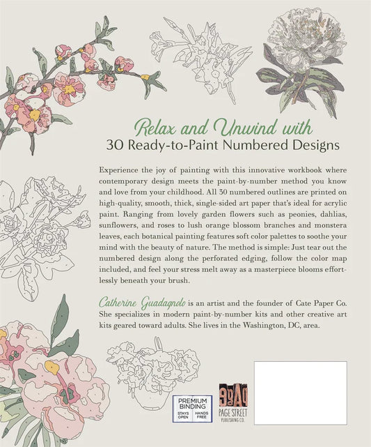 Cate Paper Co - LIBRO PBN “BOTÁNICOS PARA PINTAR POR NÚMEROS”