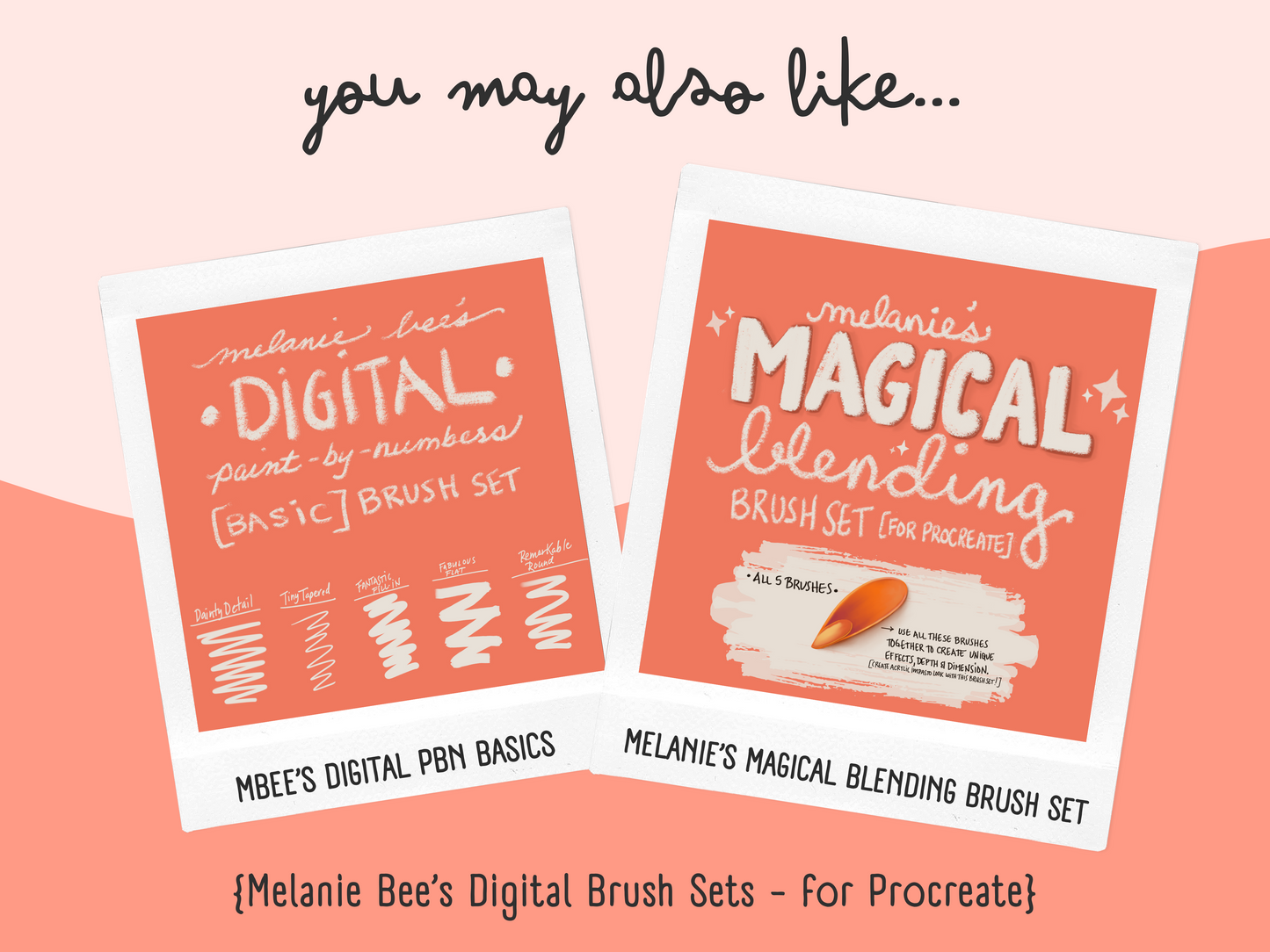 MELANIE BEE’S BASIC BRUSH SET for Procreate & Digital Paint by Numbers PBN