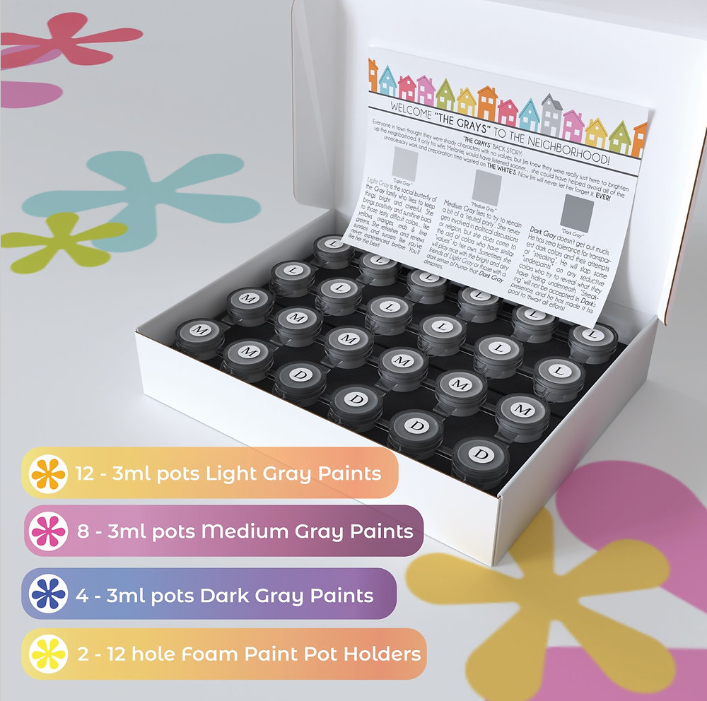 MB's 3 Shades of Gray Survival Kit for PBN