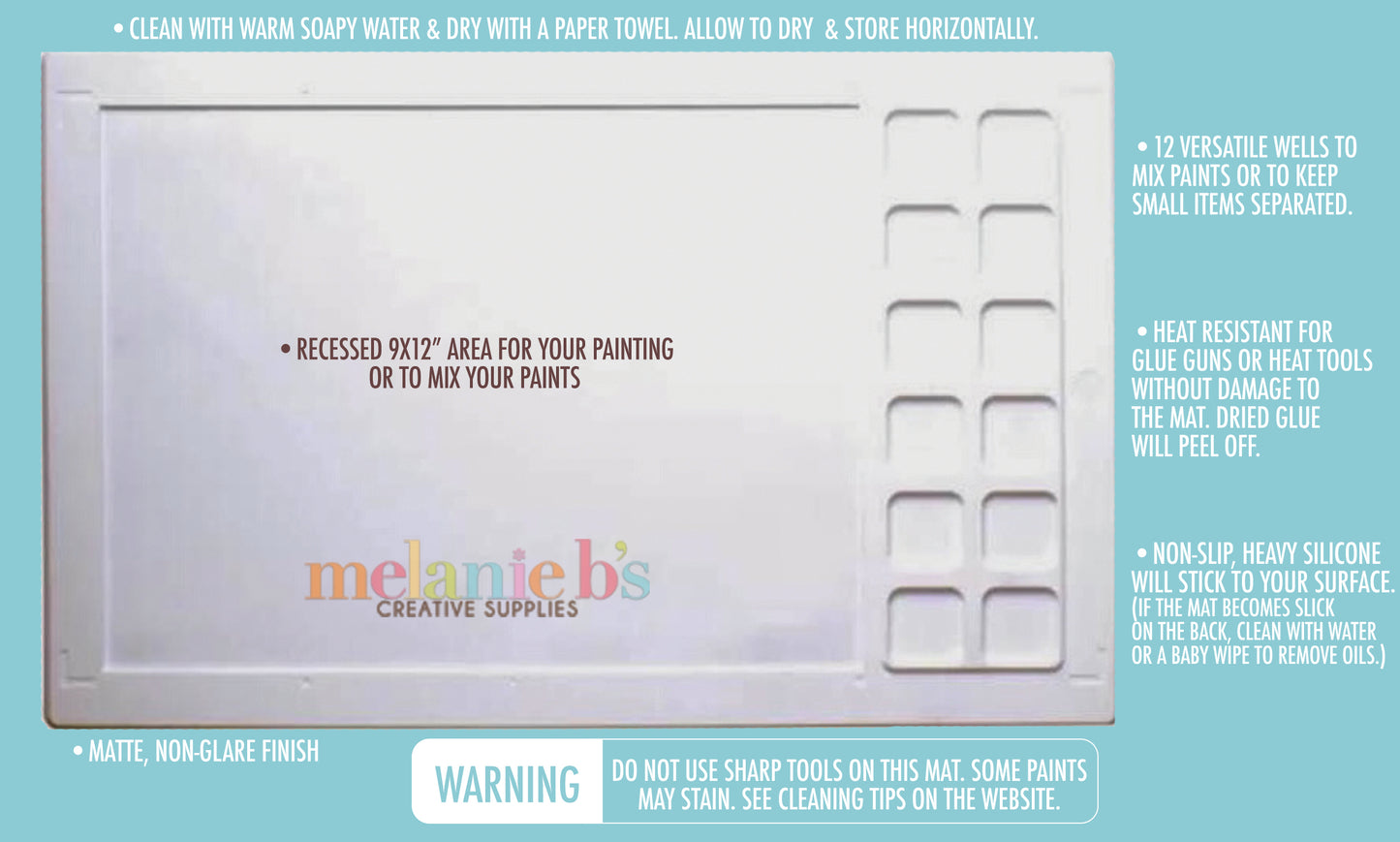 Melanie’s Mixed Media Mixing Mat - Silicone Mat