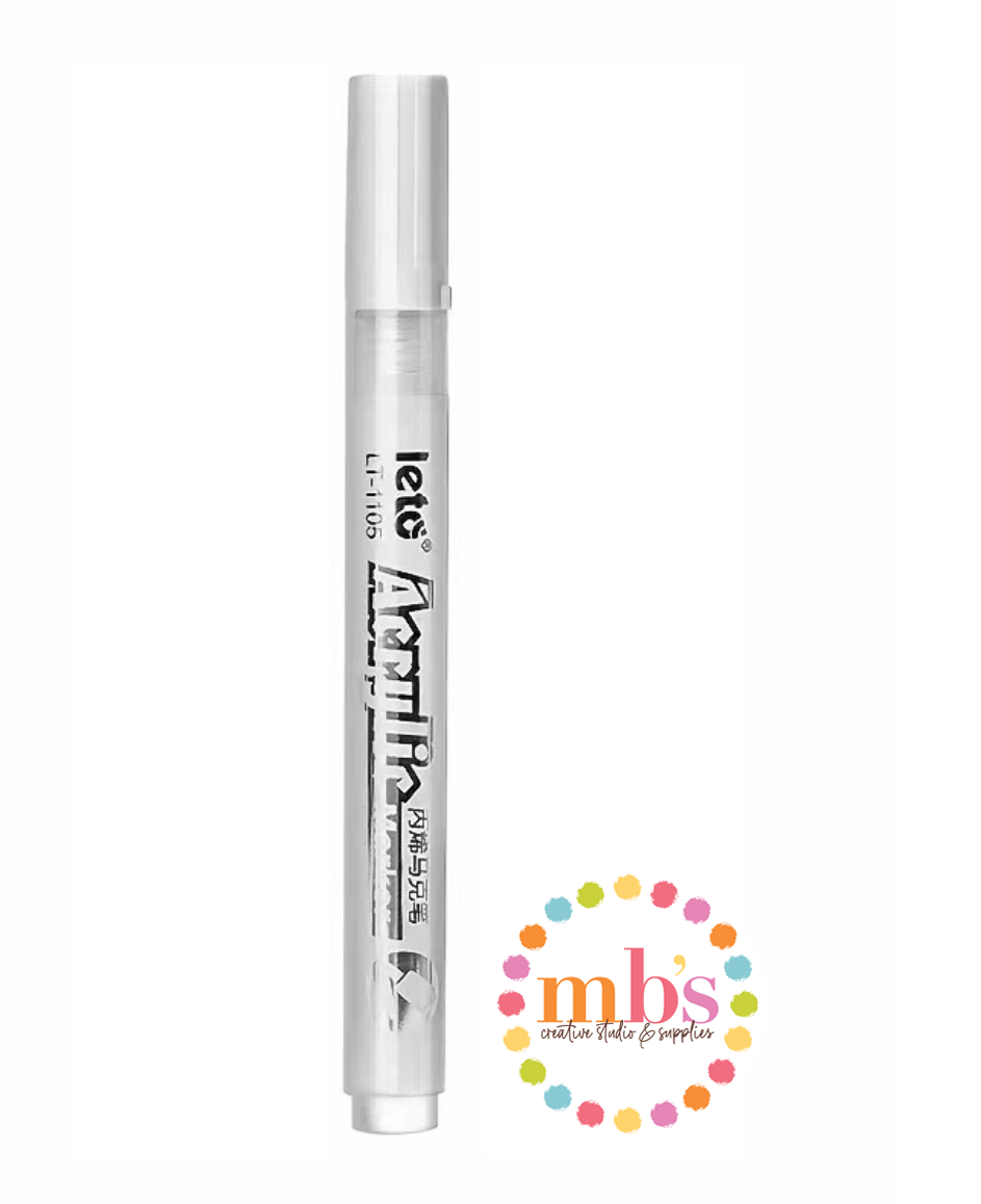 White Opaque Acrylic Paint Pen {for Covering Numbers}