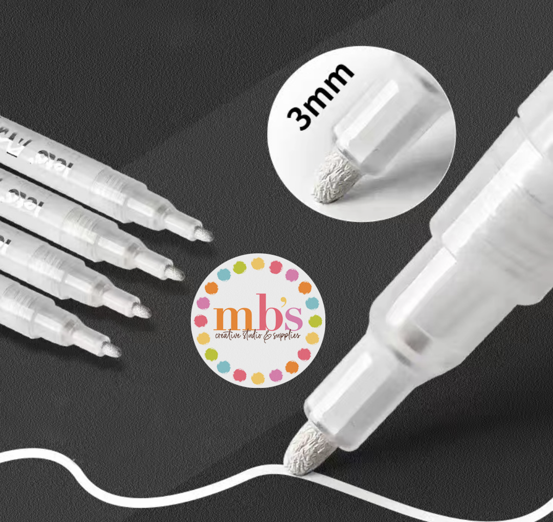 White Opaque Acrylic Paint Pen {for Covering Numbers}