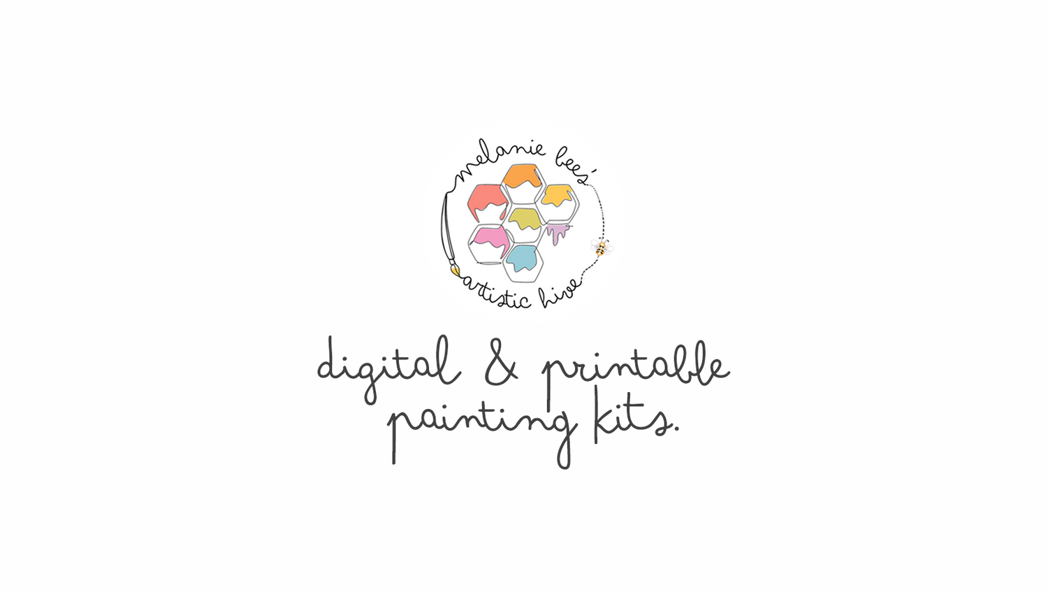 melanie bee's artistic hive digital & printable painting kits.