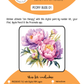 BEE CREATIVE Digital Paint by Number Kit {for Procreate} - PEONY BUD 01