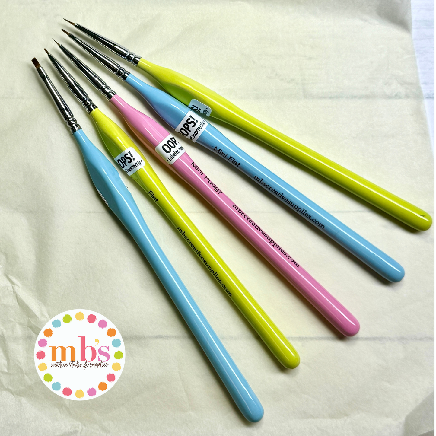 MB's Custom OOPS! Paint Brushes GRAB BAGS  - VERY LIMITED QUANTITIES