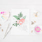 Cate Paper Co - Kit de pintura por números FLORES TROPICALES (PBN)