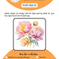 BEE CREATIVE Digital Paint by Number Kit {for Procreate} - PEONY BUD 05