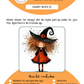 BEE CREATIVE Digital Paint by Number Kit {for Procreate} - QUIRKY WITCH 01
