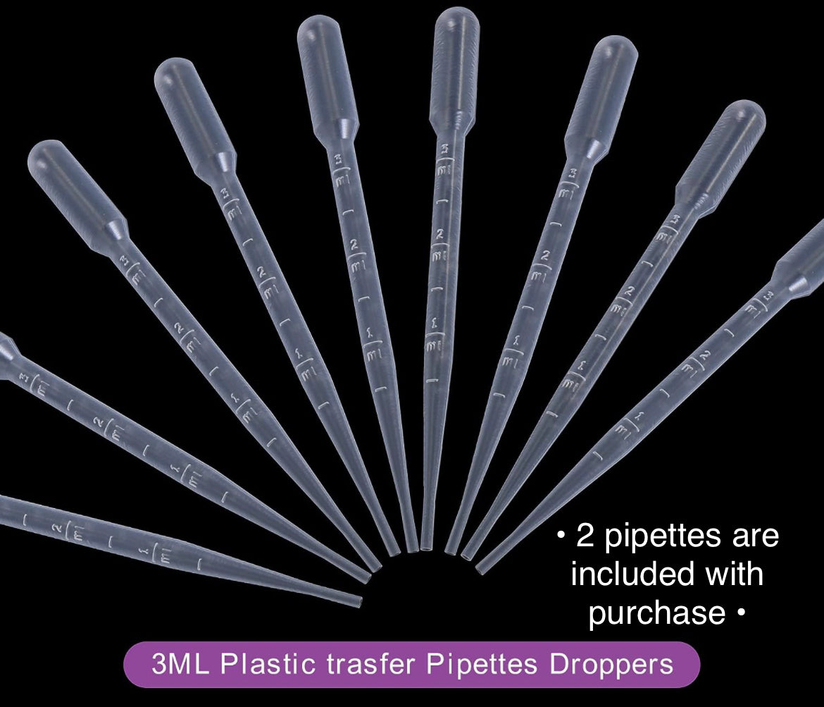 Set of 4 - 3ml Plastic Pipettes {for Dispensing Flow Improver or Liquids}