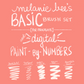 MELANIE BEE’S BASIC BRUSH SET for Procreate & Digital Paint by Numbers PBN