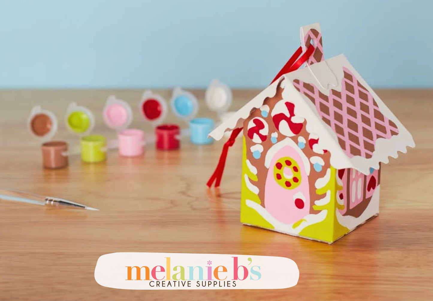 Paint by Number PBN 3D Christmas Ornament: Gingerbread House {Limited Quantities}