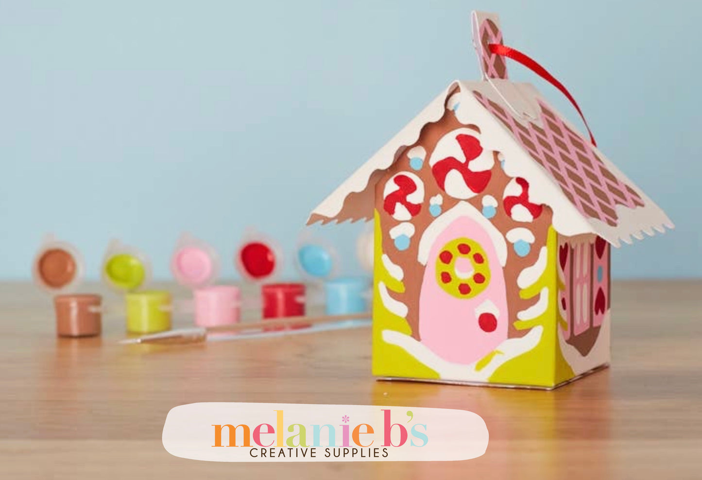 Paint by Number PBN 3D Christmas Ornament: Gingerbread House {Limited Quantities}