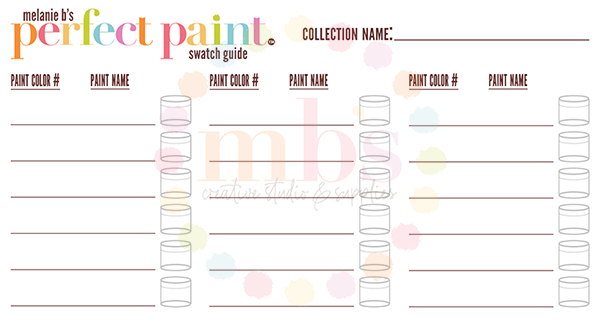 MB's Digital Downloadable & Printable Guide: PERFECT PAINT