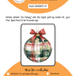 BEE CREATIVE Digital Paint by Number Kit {for Procreate} - PLAID ORNAMENT 01