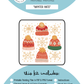 BEE AESTHETIC Printable Painting Kit - WINTER HATS