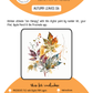 Kit de pintura por números imprimible "ABEJA ARTÍSTICA" - HOJAS DE OTOÑO 06