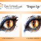 BEE CREATIVE Digital Paint by Number Kit {for Procreate} - DRAGON EYE 12