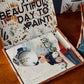 Cate Paper Co - Kit de pintura por números FLORES TROPICALES (PBN)
