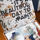 Cate Paper Co - RED, WHITE, & BLOOM Paint-By-Numbers PBN kit