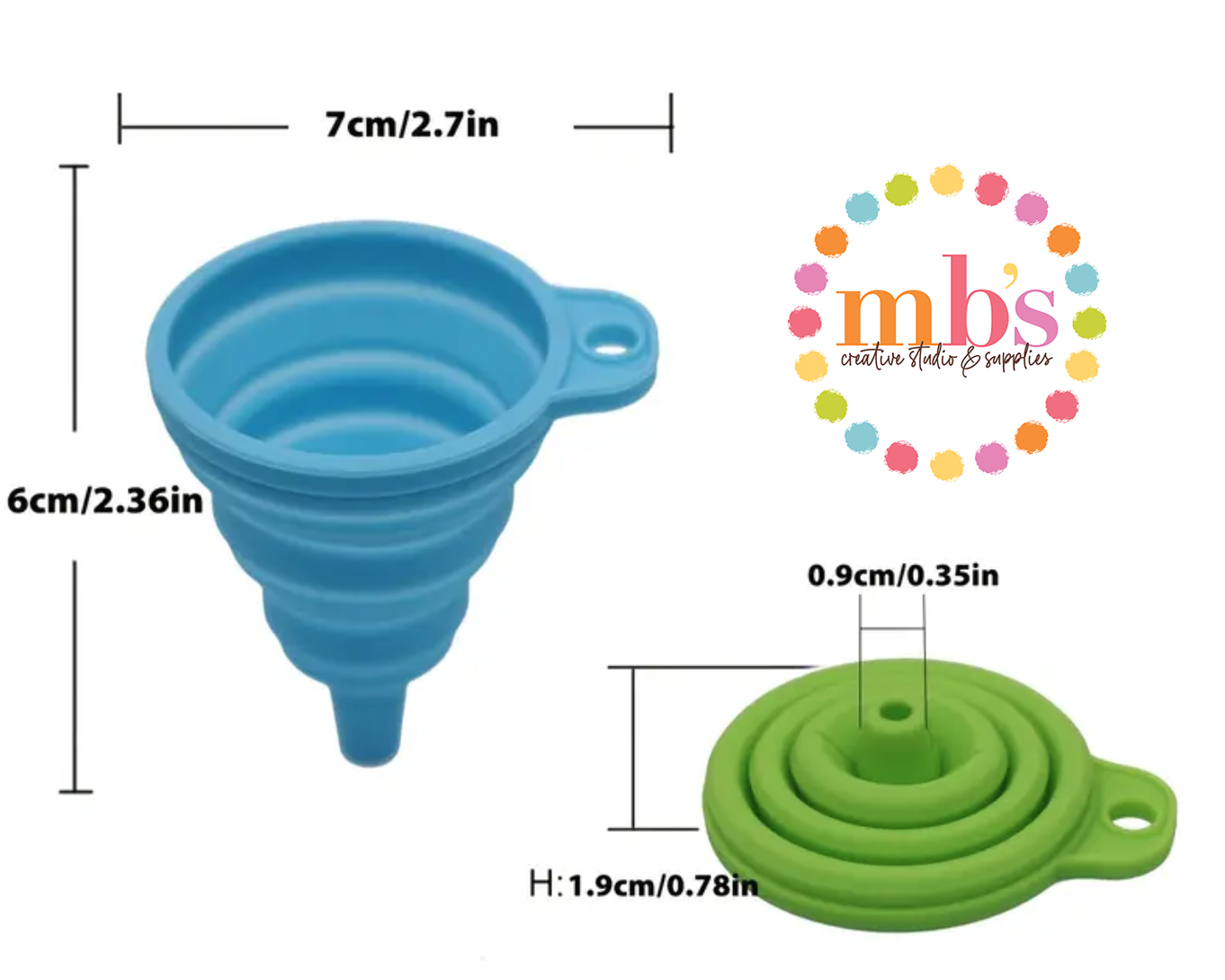 Diamond Painting MINI RUBBER FUNNELS - 3 Colors