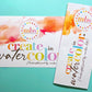 MB’s Create in WaterColor Paint by Number PBN Kit: COLORFUL OCEAN SUNSET