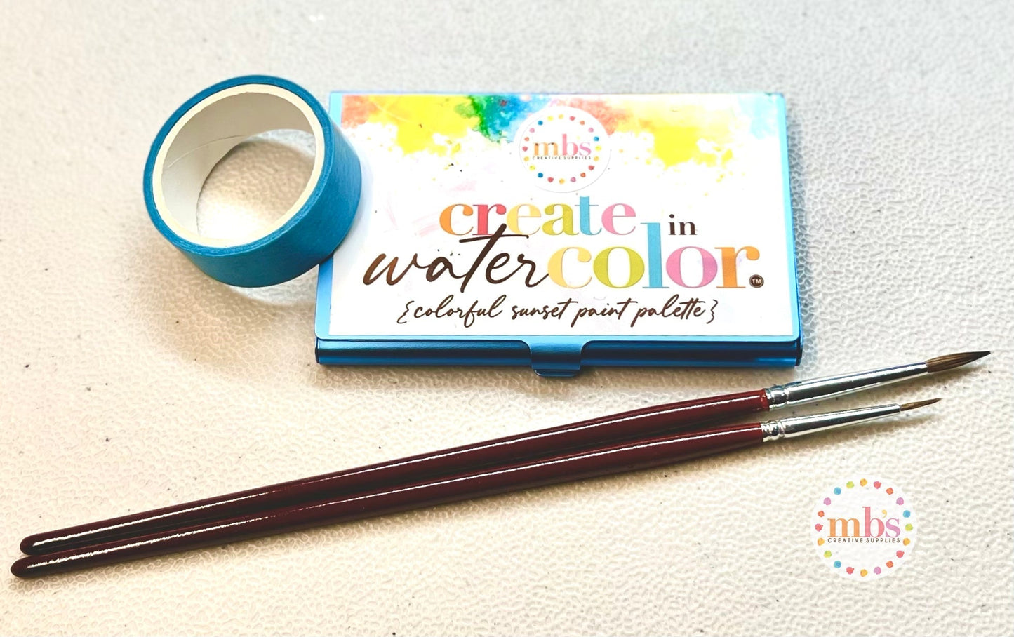 MB’s Create in WaterColor Paint by Number PBN Kit: COVERED BRIDGE
