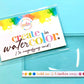 MB’s Create in WaterColor Paint by Number PBN Kit: COLORFUL OCEAN SUNSET