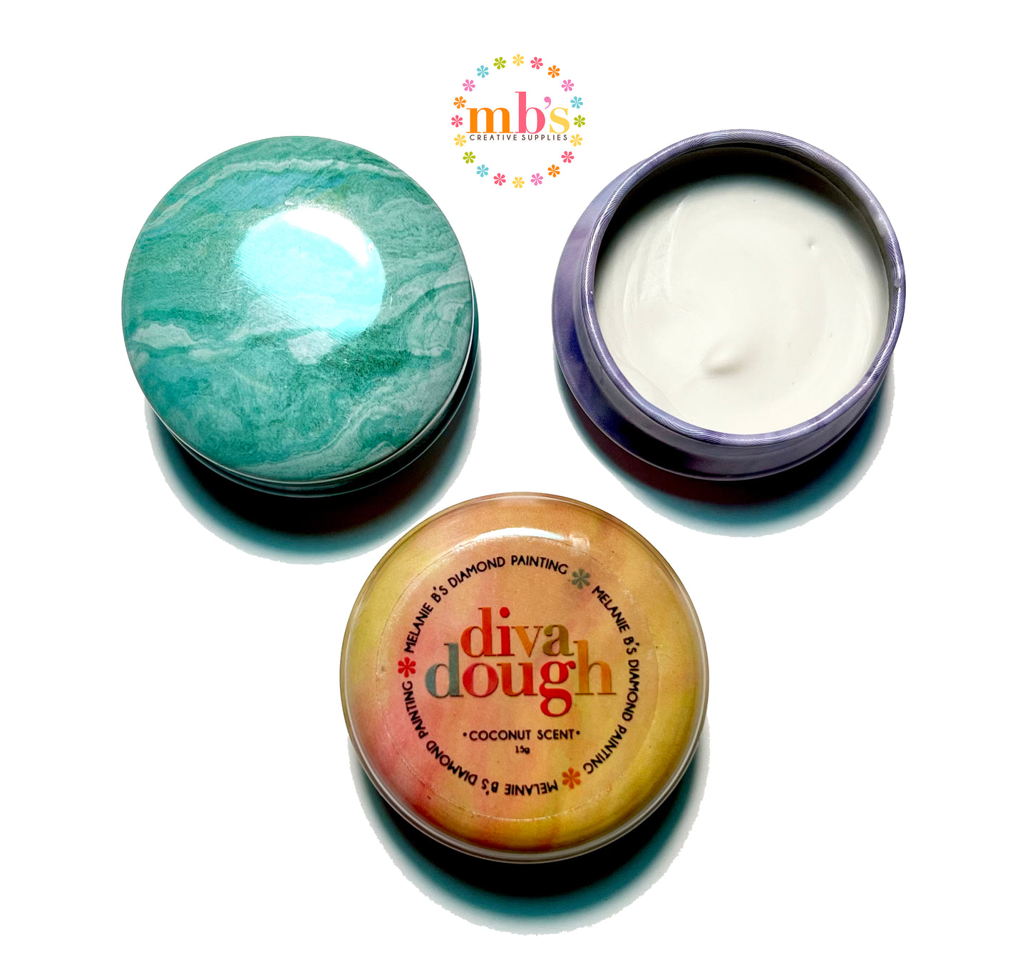 MB's Diamond Painting DIVA DOUGH Wax - Coconut Scent