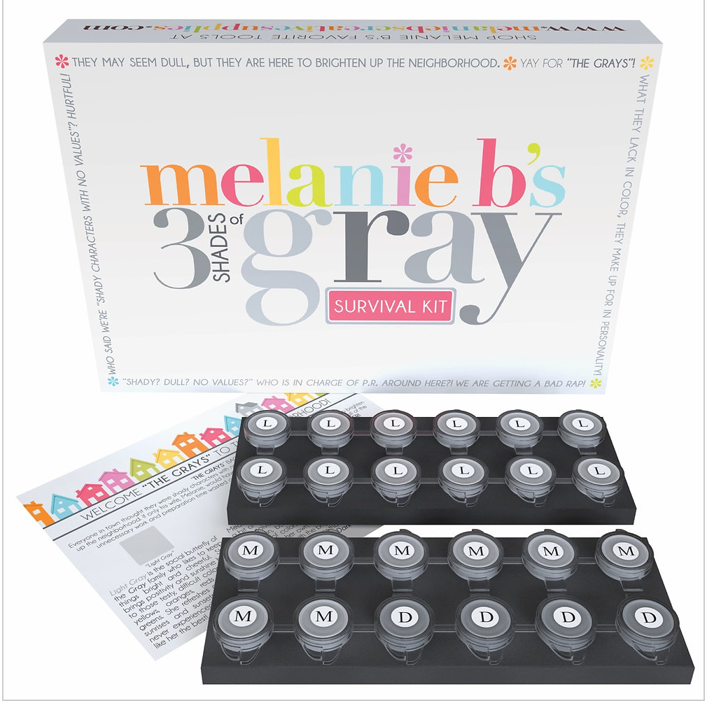 MB's ORIGINAL 3 Shades of Gray Survival Kit for PBN