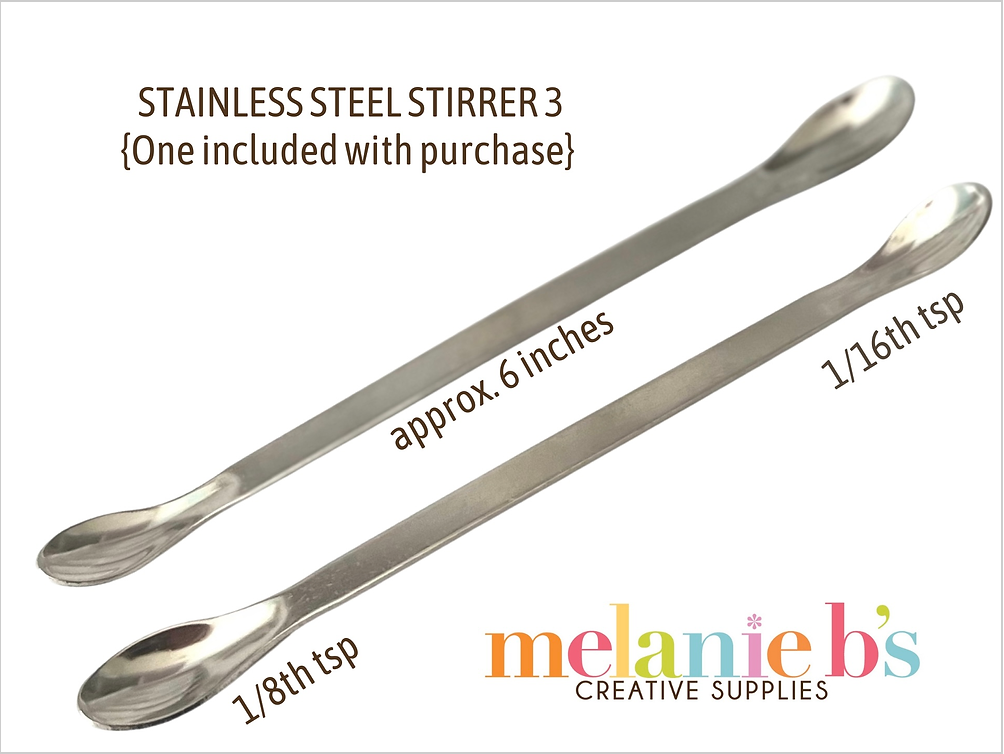 Stainless Steel Paint Spoon 3: Two-Sided Measuring & Mixing